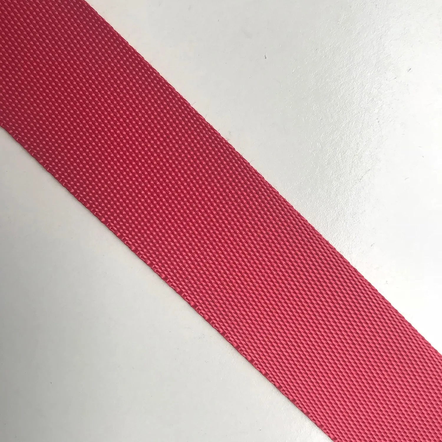 1 Inch Wide 50 Yards Nylon(Polyester) Webbing Strap for DIY Craft Backpack Strapping, Sewing, Pet Products, Outdoor Gear Repair (Red)