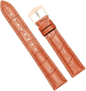 10-24mm Genuine Leather Watch Strap Women Watchband with Pin Buckle