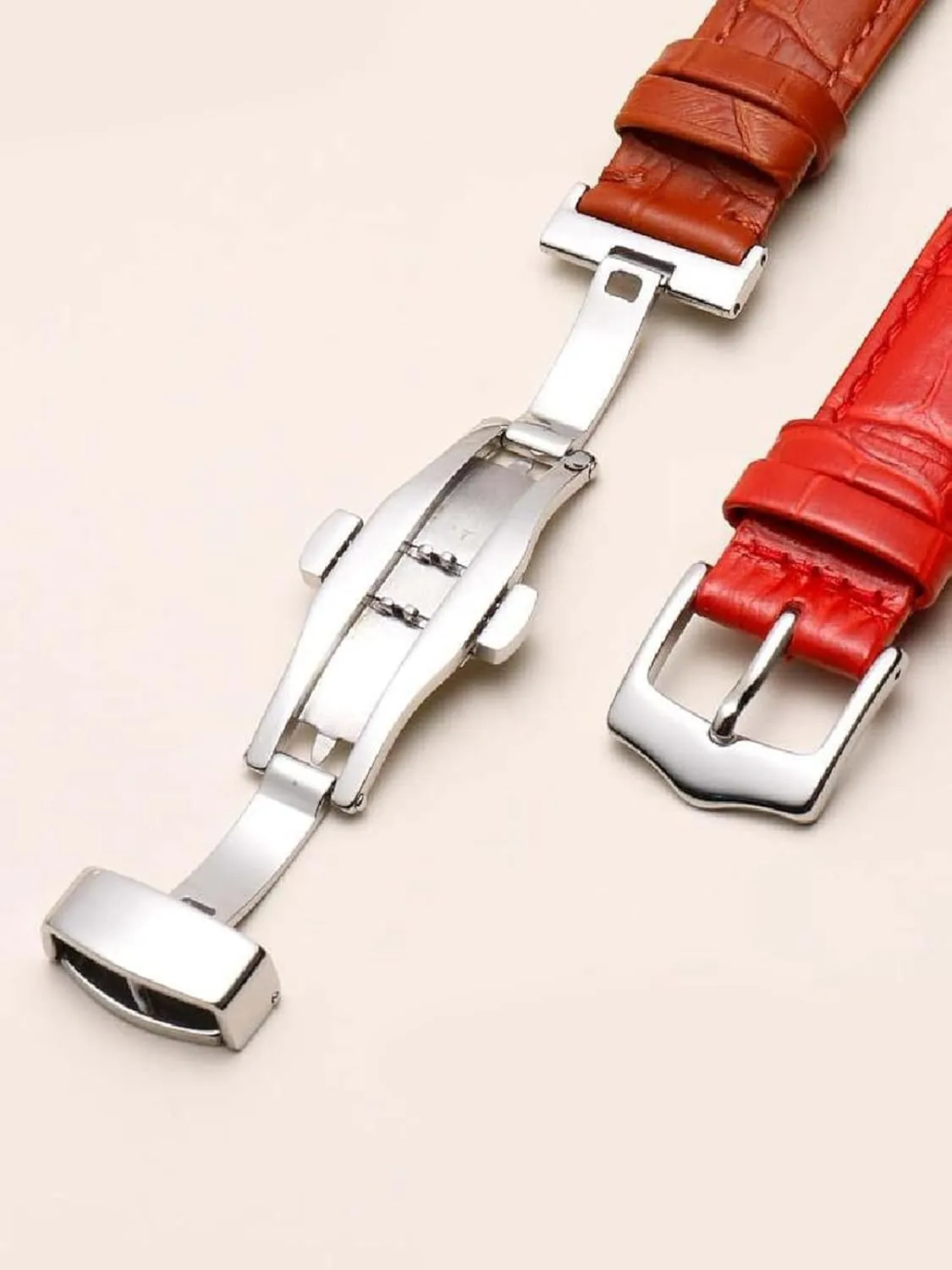 10-24mm Genuine Leather Watch Strap Women Watchband with Pin Buckle