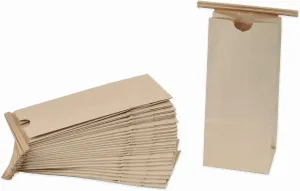 1/2 Pound Kraft Coffee Bags - 50 Count - Brown