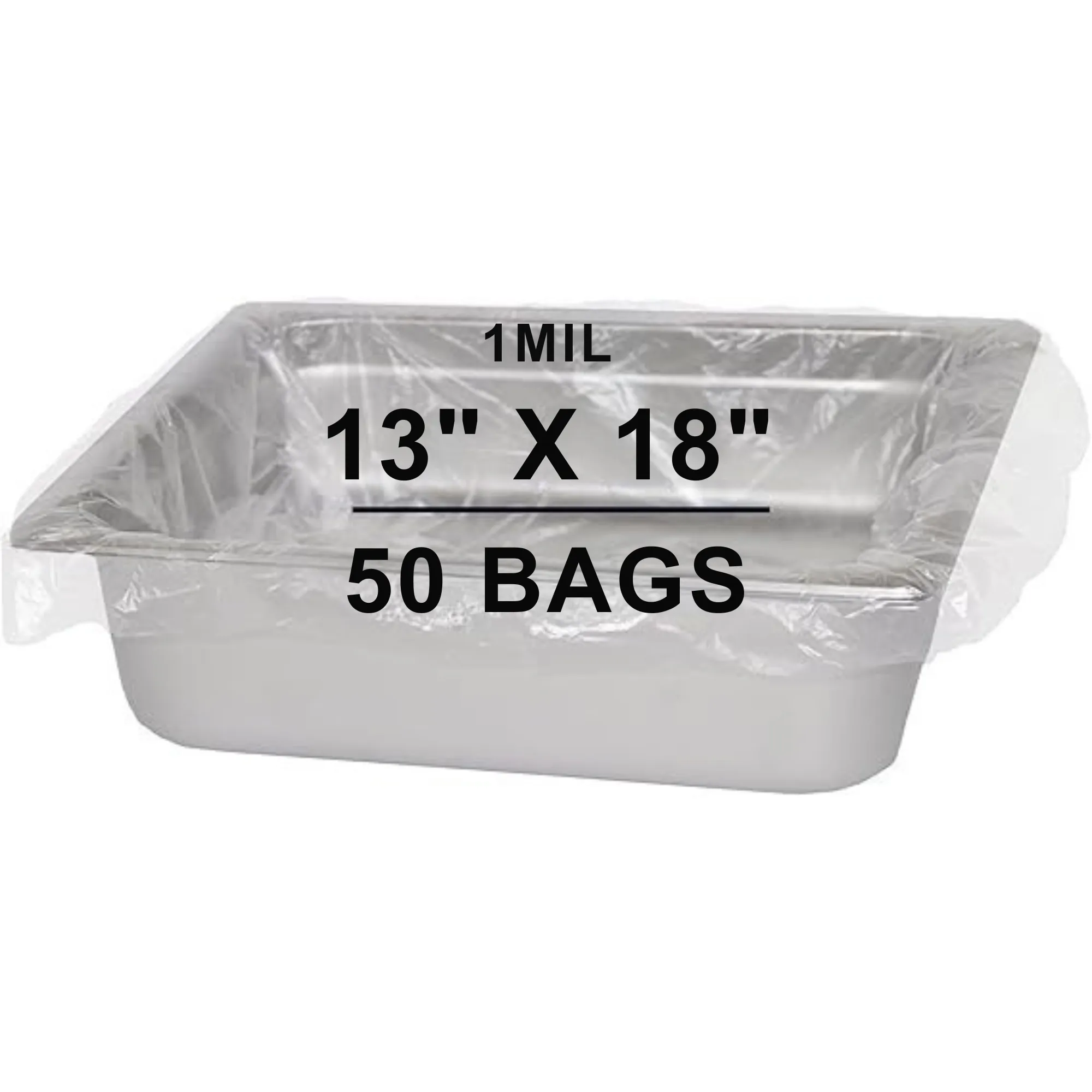 13X18 inches Pan Liners Poly Nylon 1 Mil Sixth Pan PN