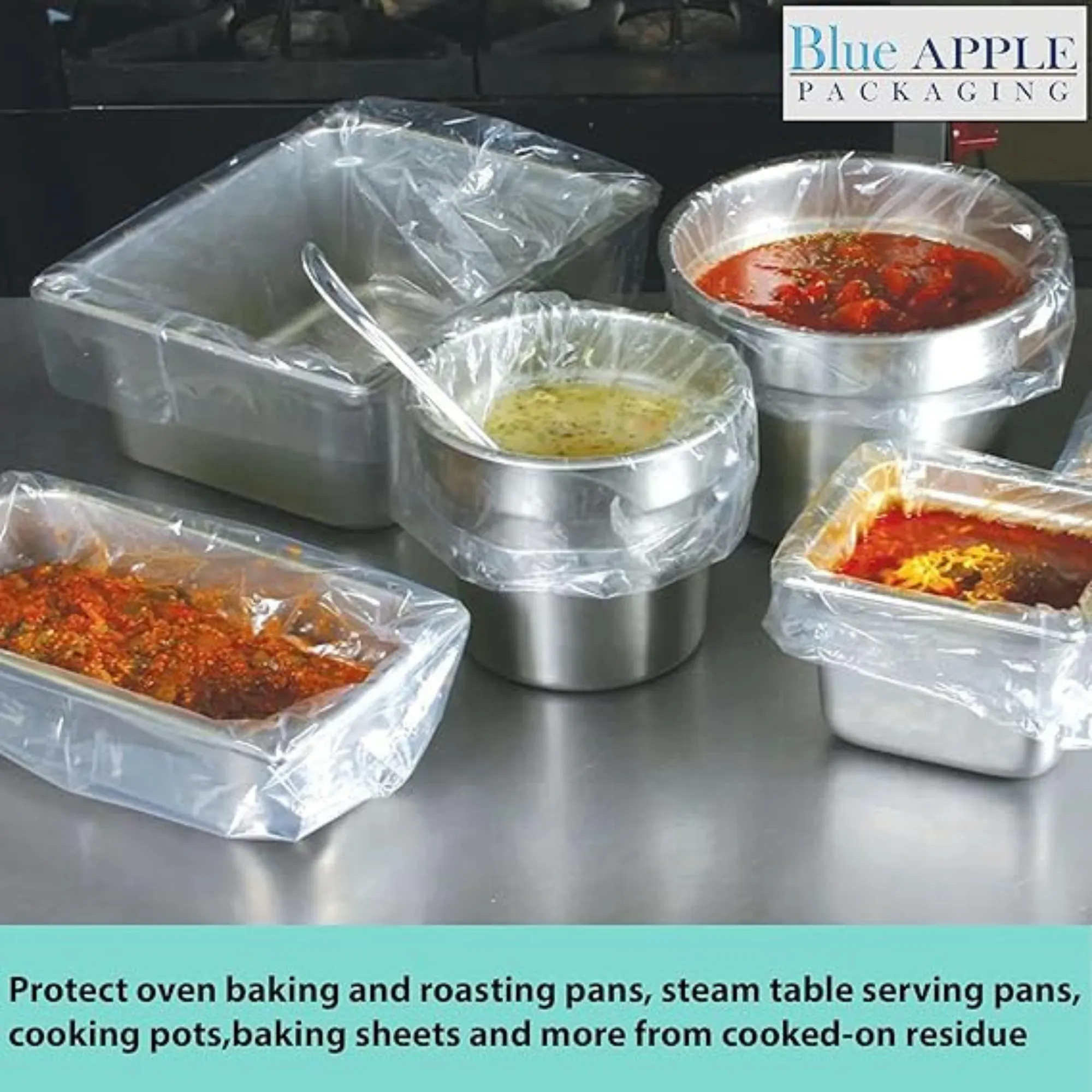 13X18 inches Pan Liners Poly Nylon 1 Mil Sixth Pan PN