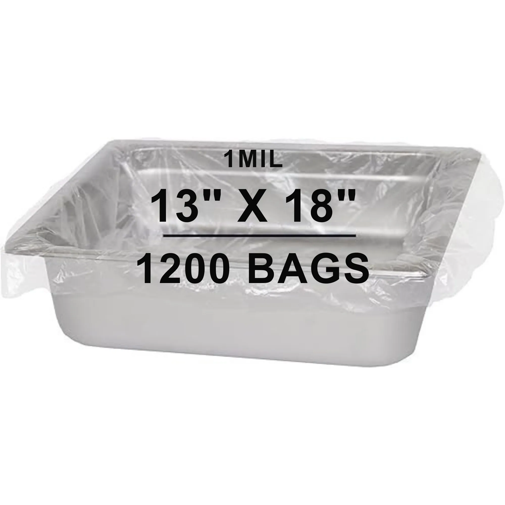 13X18 inches Pan Liners Poly Nylon 1 Mil Sixth Pan PN