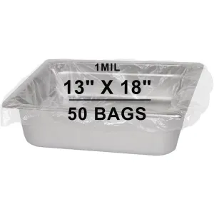13X18 inches Pan Liners Poly Nylon 1 Mil Sixth Pan PN