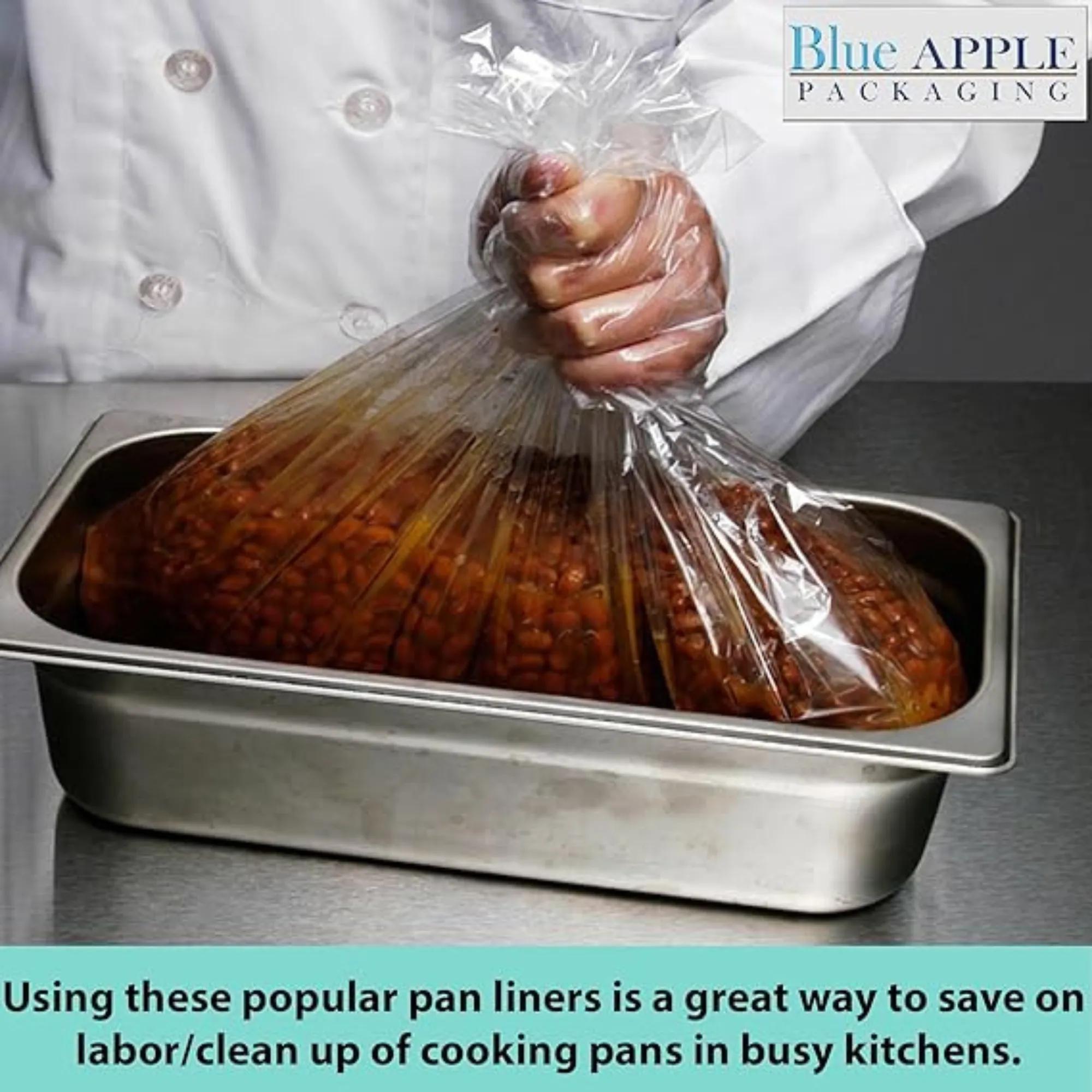 13X18 inches Pan Liners Poly Nylon 1 Mil Sixth Pan PN