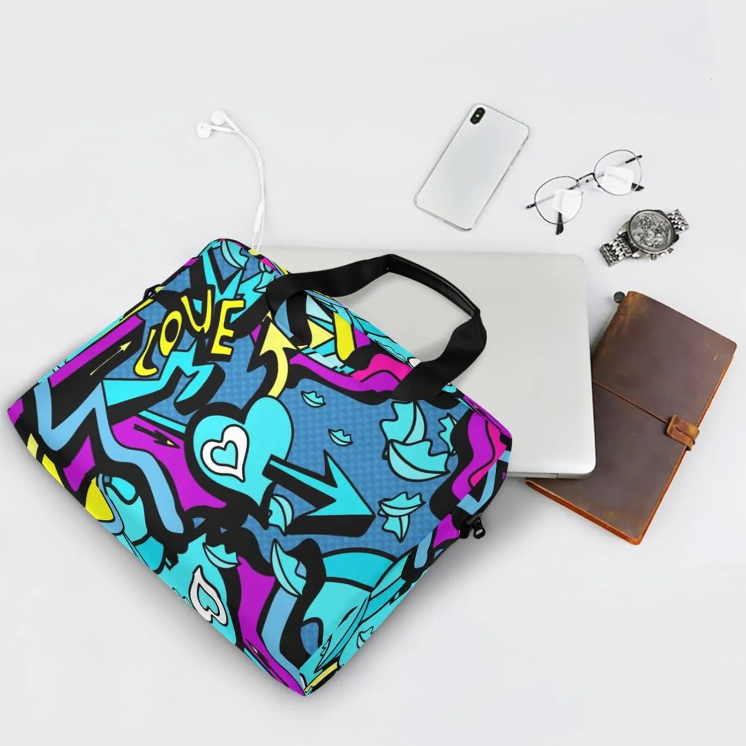16 inch Laptop Bag Messenger Shoulder Bag for Laptop or Tablet Sleek Durable & Non-Slip Multicolor 1