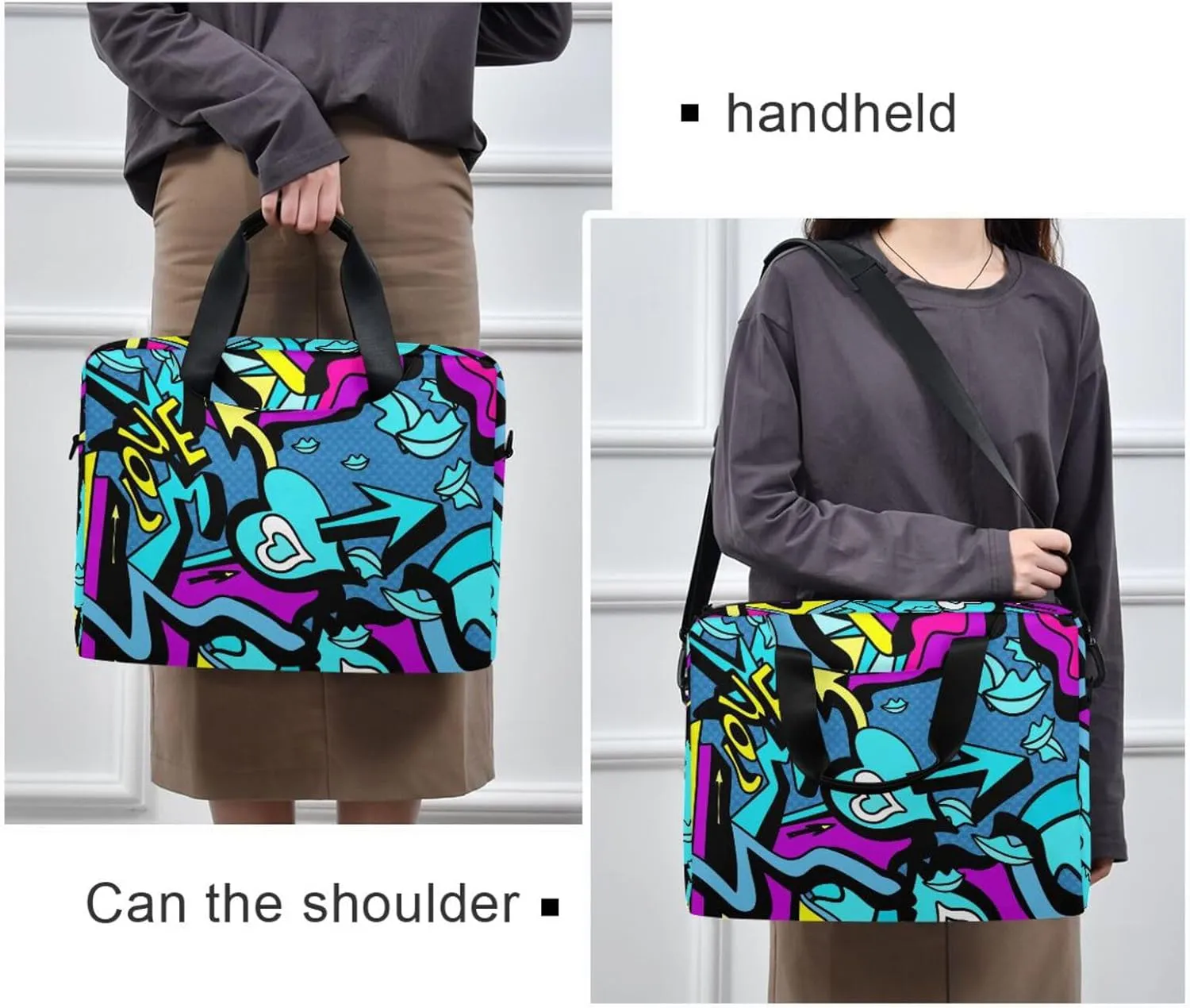 16 inch Laptop Bag Messenger Shoulder Bag for Laptop or Tablet Sleek Durable & Non-Slip Multicolor 1