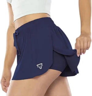 2-in-1 Flowy Fitness Shorts w/Pocket