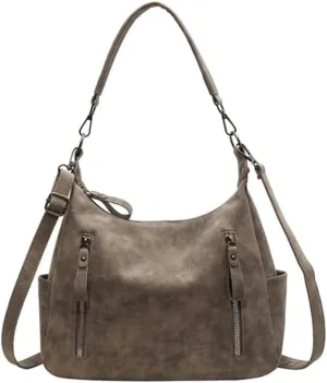 2024 Crossbody Bag Solid Color Shoulder Bag Vintage Bag Large Capacity Shopping Bags for Girl Women Versatile Zipper