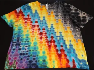 2X Heatwave.V-5b Tie Dye on a Bella Canvas Lightweight Cotton T-Shirt