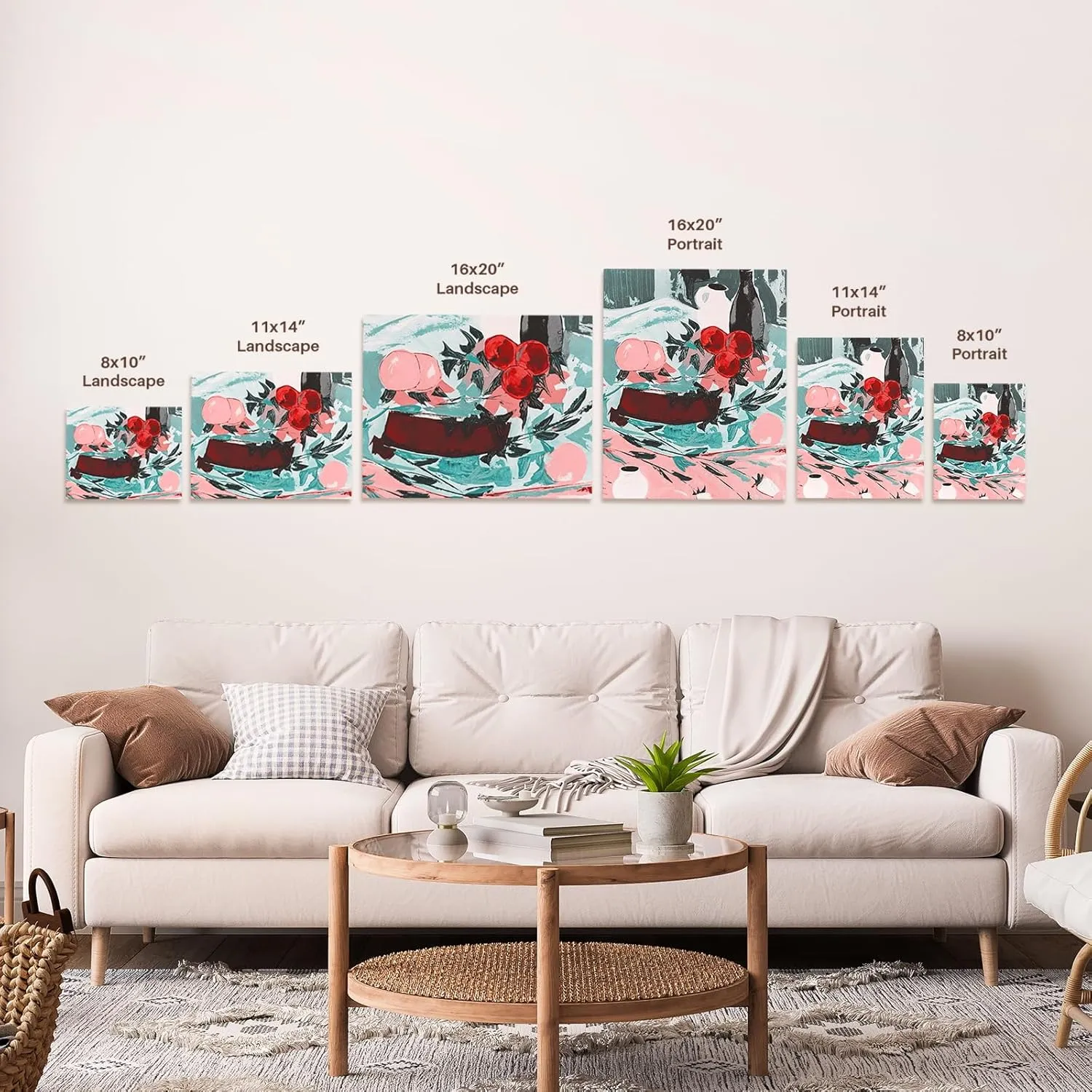 3dRose, Motion of Color - colorful tie dye style design with movement, Museum Grade Canvas Wrap 8x10