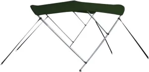 7.6 oz Green 3 Bow Round Tube Boat Bimini TOP Sunshade Compatible for Chris Craft 216 SEA Hawk I/O 1990