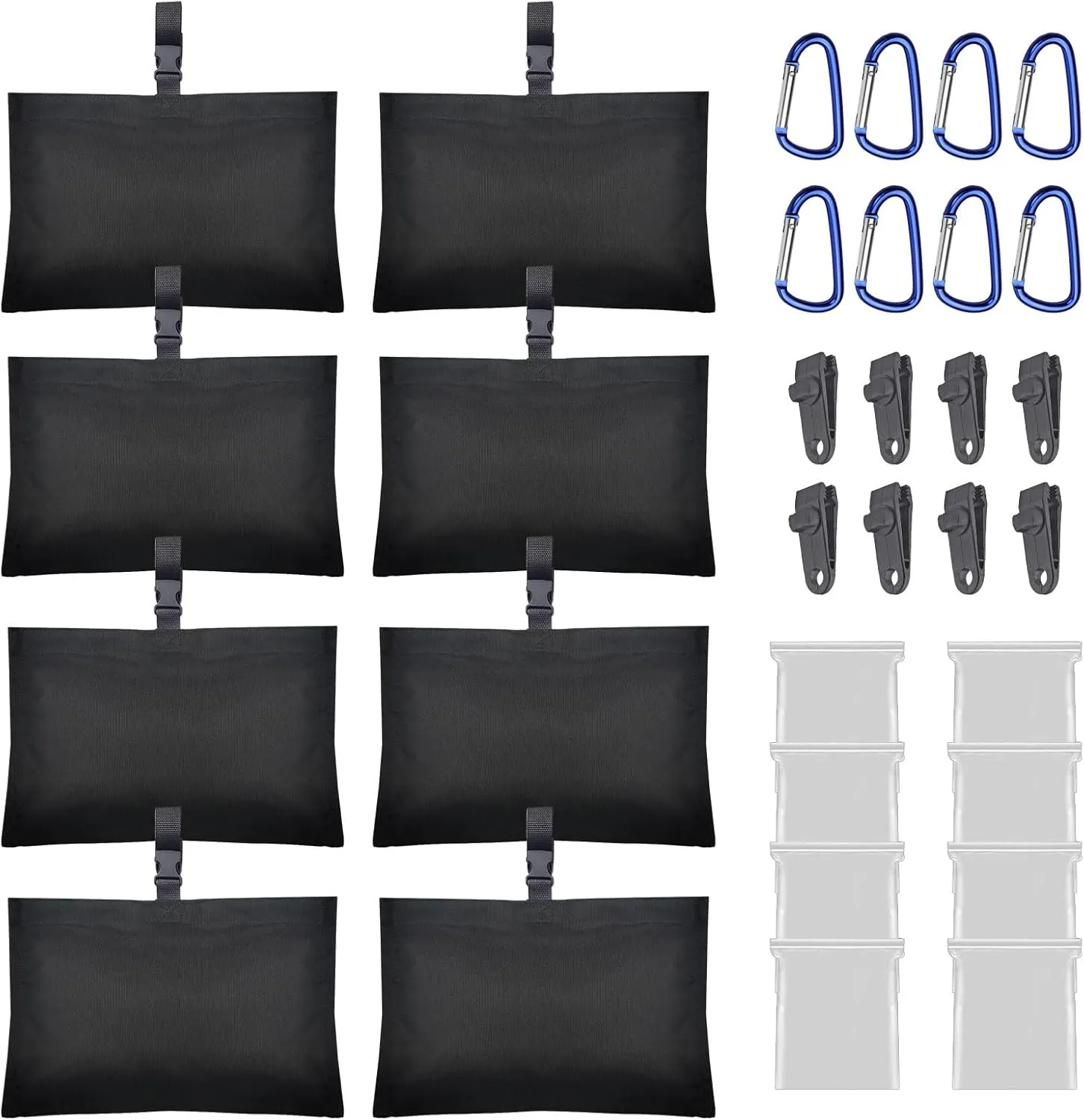 8 Packs Boat Cover Sand Bags Weights Marine Grade Sandbags for Boat Mooring Covers Sand Bag to Hold Boat Cover Kit Trailerable Boat Accessories Windproof Weight Sandbags