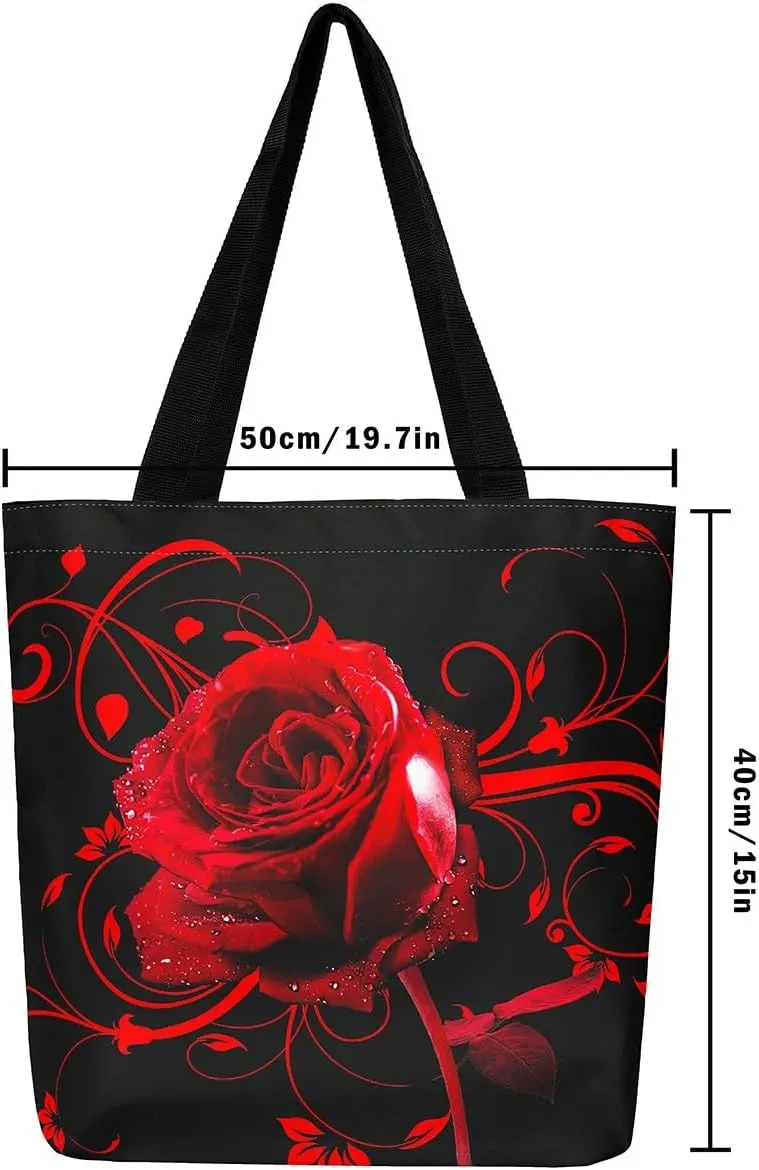 Abstract Marble Canvas Tote Bag for Women Girls,Purple Glitter Marble Reusable Grocery Handbag,Shopping,Beach & Daily Use