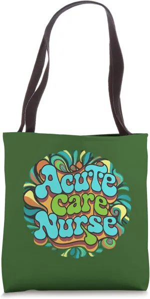 Acute Care Nurse Retro Groovy Tote Bag
