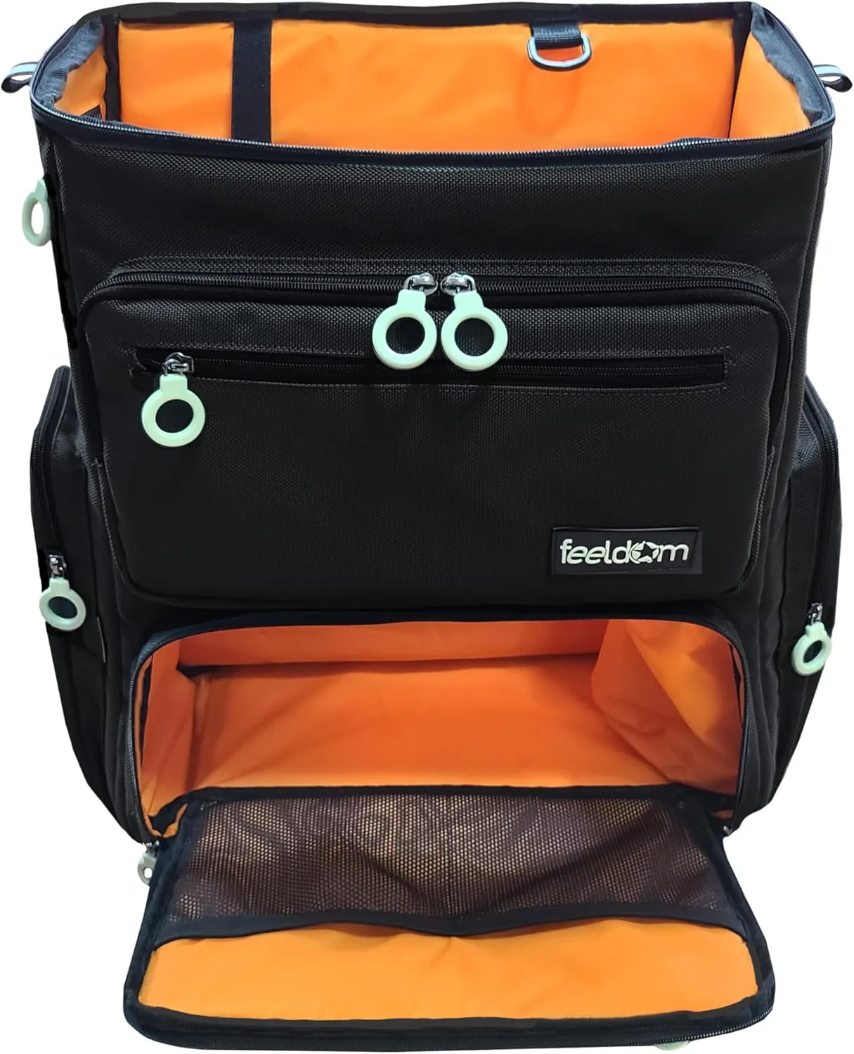 Adaptive Wheelchair Backpack for Back of Chair – 50L EZ-Access Feeding Tube & Respirator-Compatible Wheelchair Bag – Mobility Scooter & Electric Wheelchair Accessories, Space Black