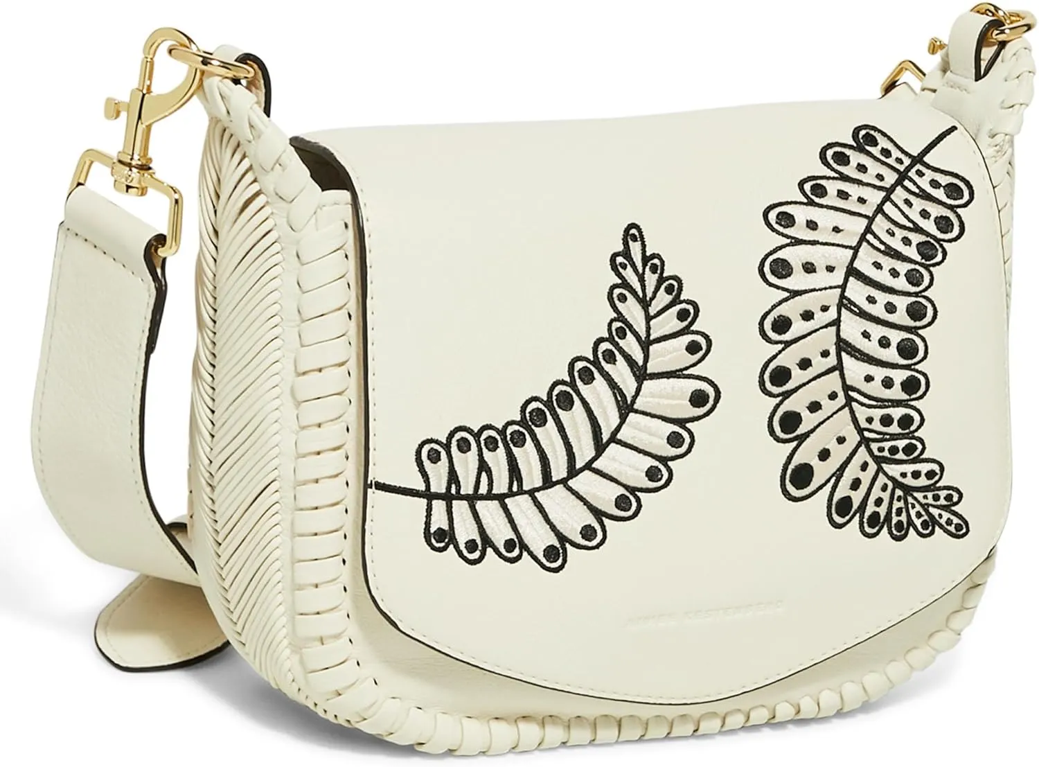 Aimee Kestenberg All For Love Saddle Crossbody Bag for Women - Small Leather Crossbody Purse - Adjustable & Removable Strap