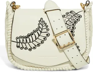 Aimee Kestenberg All For Love Saddle Crossbody Bag for Women - Small Leather Crossbody Purse - Adjustable & Removable Strap