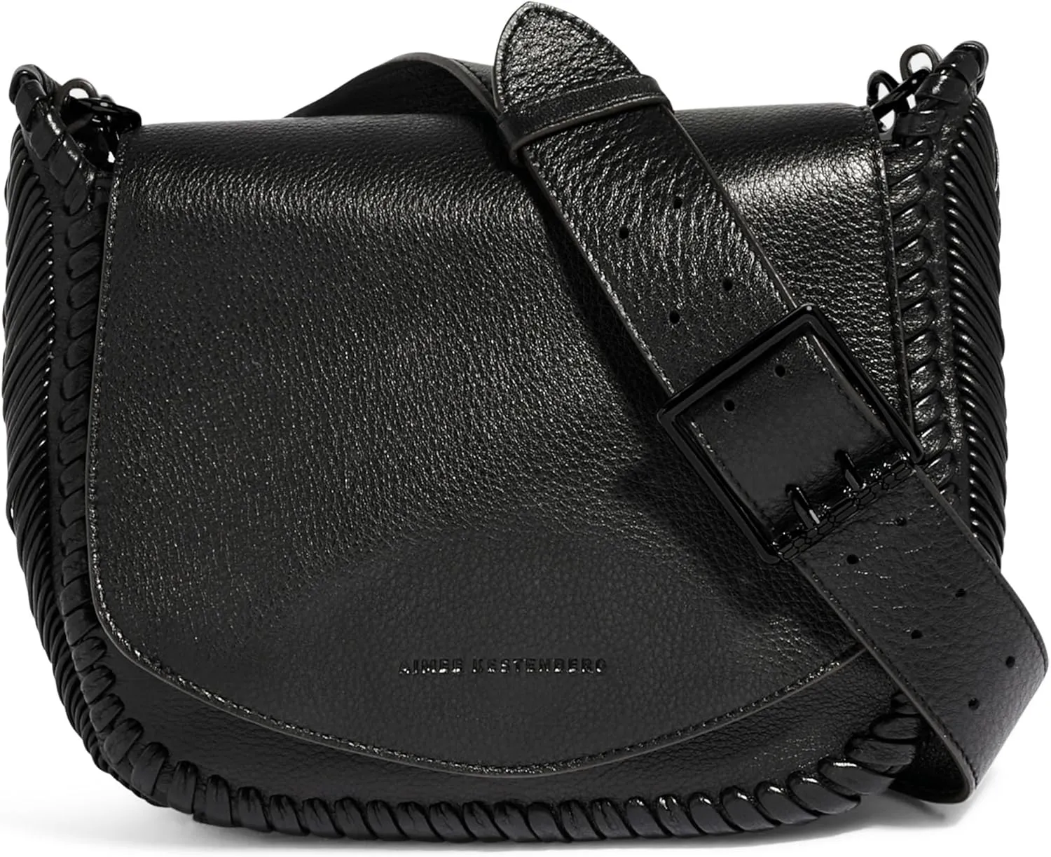 Aimee Kestenberg All For Love Saddle Crossbody Bag for Women - Small Leather Crossbody Purse - Adjustable & Removable Strap