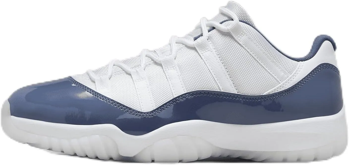 Air Jordan 11 Retro Low Diffused Blue Men's Shoes (FV5104-104, White/Diffused Blue/Football Grey) Size 15