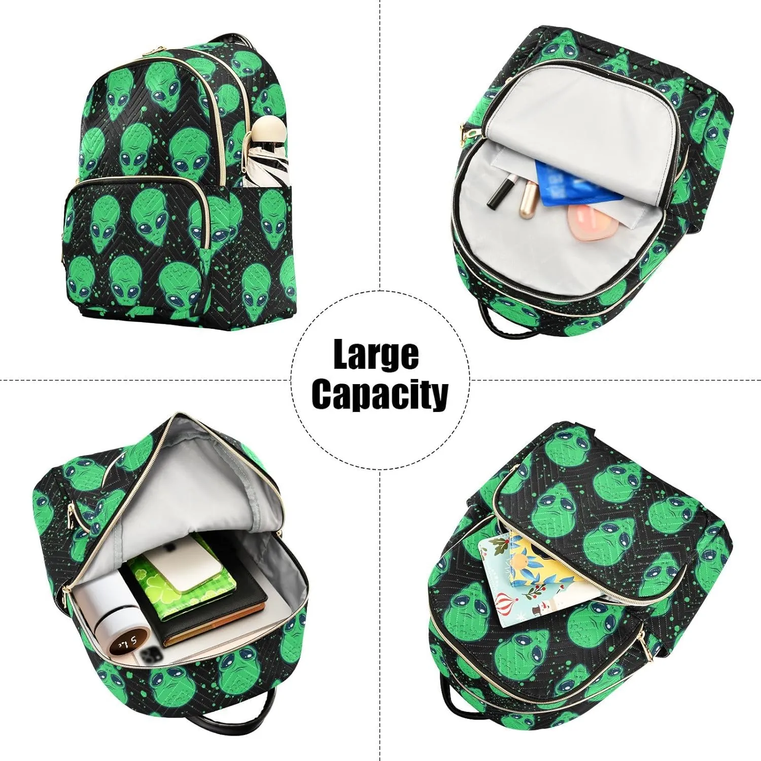 Alien Mini Backpack for Women, Travel Backpack Purse for Ladies Fashion Shoulder Bag Daypack Travel Bag