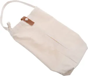 Alipis 1pc Canvas Car Tissue Bag Sturdy Seat Organizer Wall Mount Facial Tissue Holder Button Easy to Change for Home Office Car