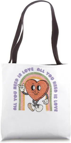 All You Need Is Love Vintage Hearth Valentine Designs Tote Bag