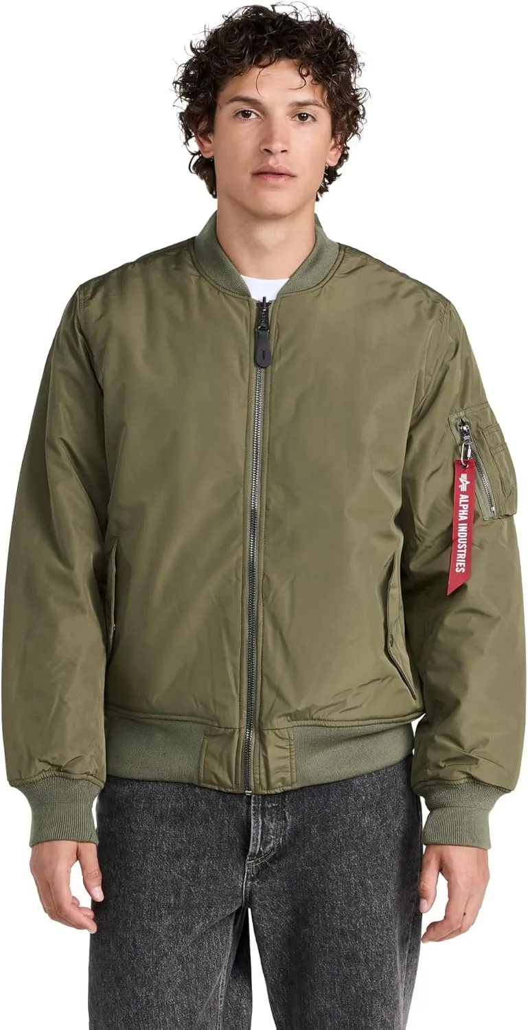 Alpha Industries Men's Reversible Onion Quilted MA-1 Flight Jacket