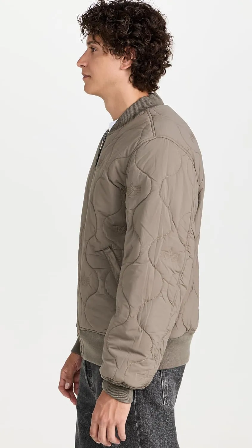 Alpha Industries Men's Reversible Onion Quilted MA-1 Flight Jacket