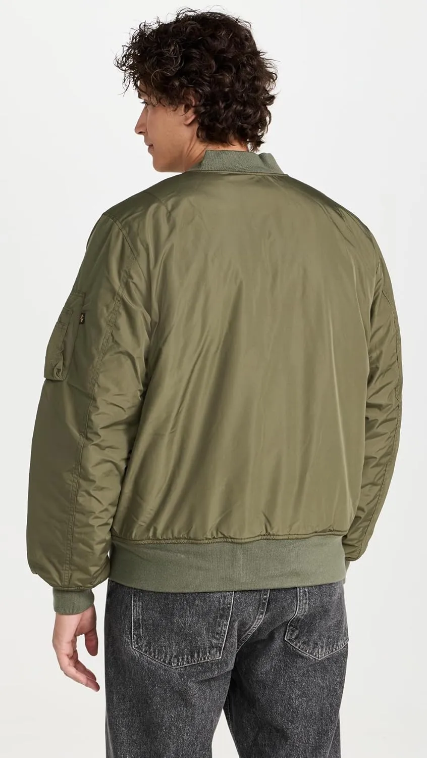 Alpha Industries Men's Reversible Onion Quilted MA-1 Flight Jacket