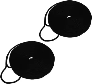 Amarine Made Pair of Double Braided Nylon Dock Lines 4840 lbs Breaking Strength (L:50 ft. D:1/2 inch Eyelet: 12 inch) 2 Pack of Marine Mooring Rope Boat Dock Lines Working Load Limit:968 lbs