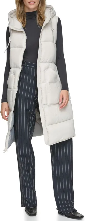 Andrew Marc Women's Kerr Long Quilted Puffer Vest