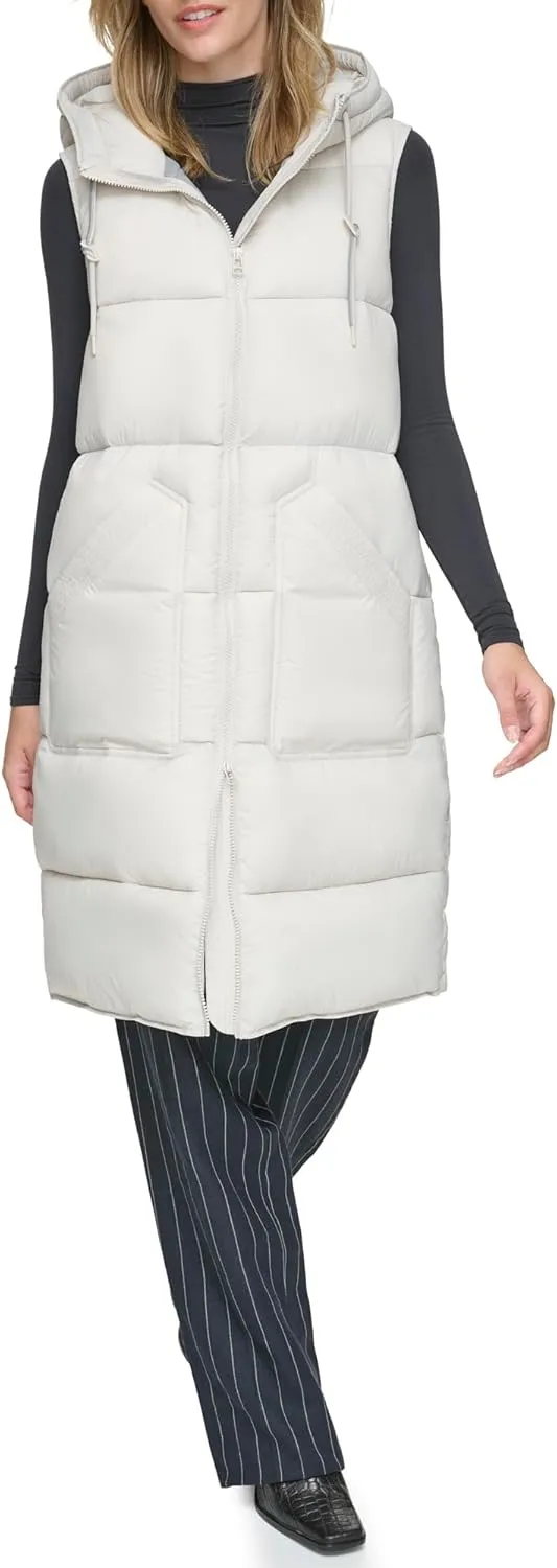 Andrew Marc Women's Kerr Long Quilted Puffer Vest