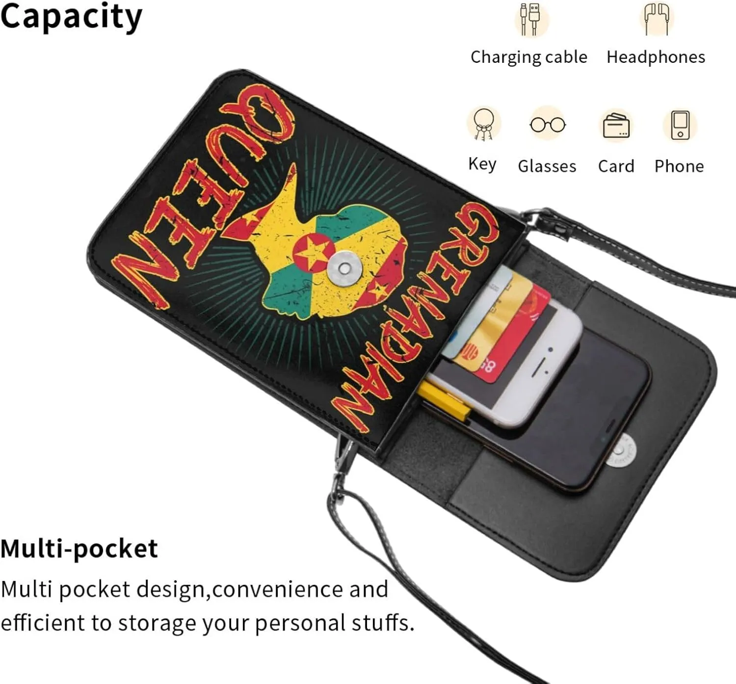 Animals Footprints Cat Dogs Leather Crossbody Phone Purse for Women Cute Wallet Bags Lightweight Mini Sling Bag