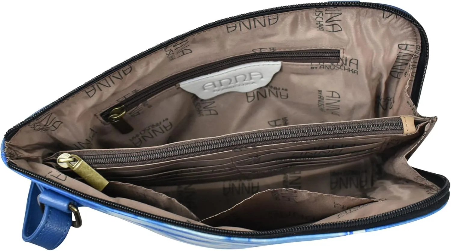 Anna by Anuschka Crossbody Organizer Bag - Genuine Leather