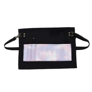 ANYHOUZ Kitchen Apron Black with Light Tye dye Half-length Long Waist with Pockets Accessories Waiters Uniform Restaurant Waitress Chef