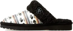ARIAT Women's Indoor/Outdoor Warm Comfortable Jackie Square Toe Exotic Slippers with Genuine Suede Leather Uppers