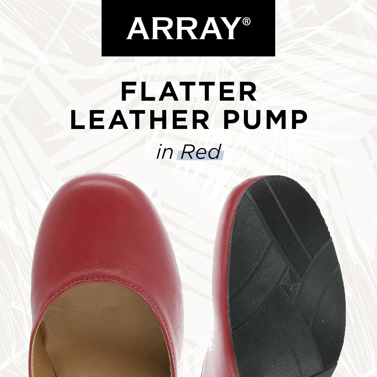 ARRAY Women’s Flatter Low Heel Leather Dress Pump