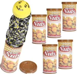 ArtCreativity Plastic Trick Nuts with Toy Snake Inside, Set of 6, Classic Snake Prank Toy, Party Gag Gifts for Adults and Kids, Party Favors for Halloween, April Fool’s, and Birthdays