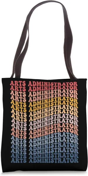 Arts Administrator Groovy Retro Tote Bag
