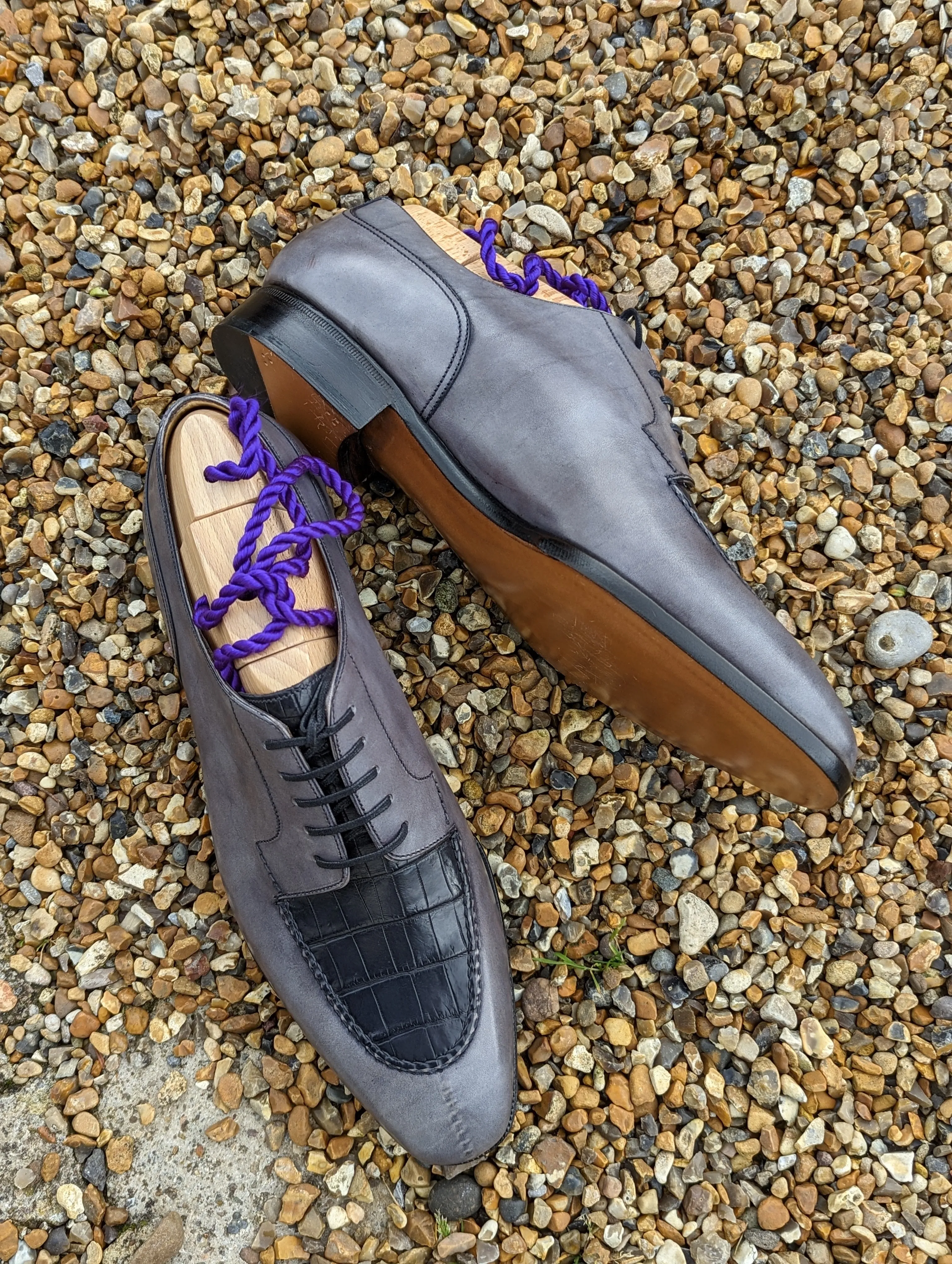 Ascot Kaan - Grey Calf & Grey Crocodile