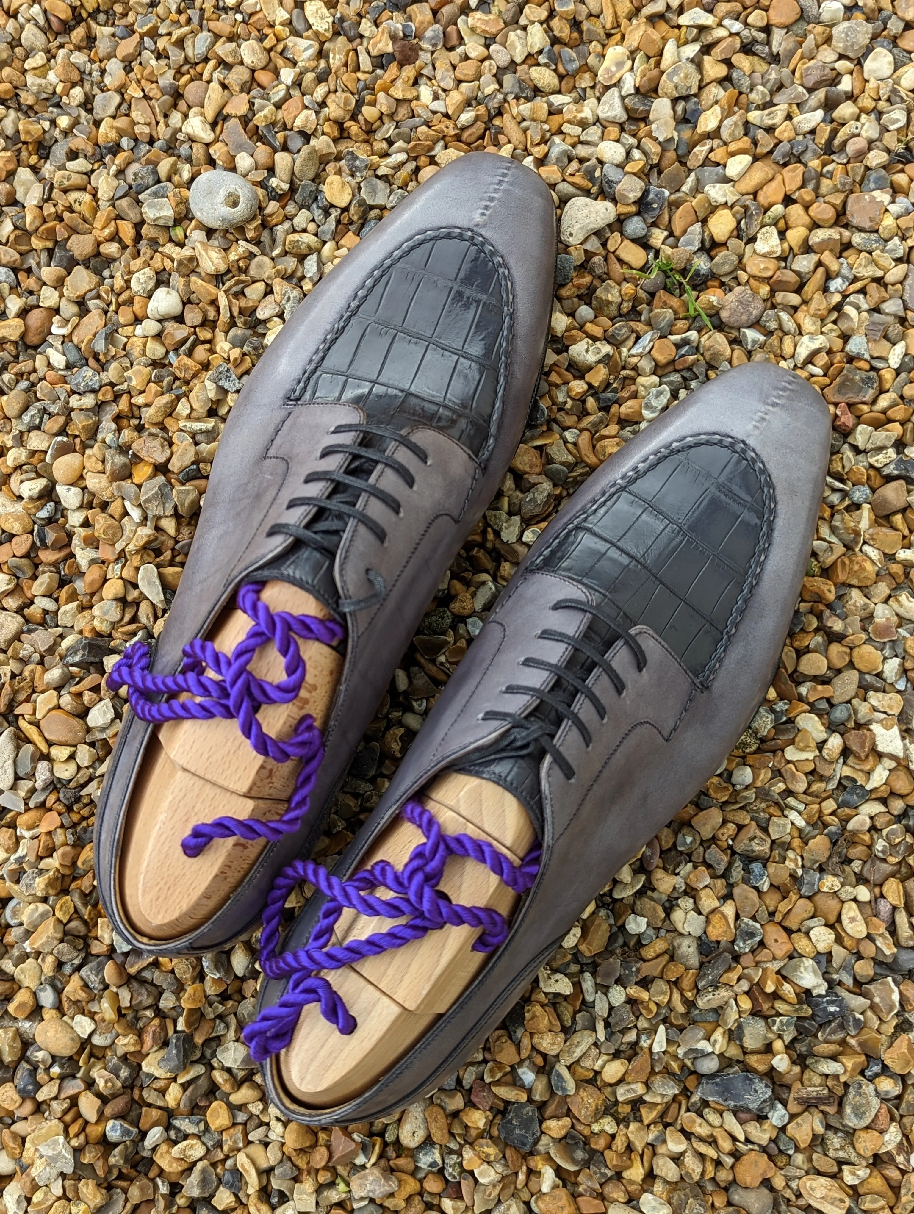 Ascot Kaan - Grey Calf & Grey Crocodile