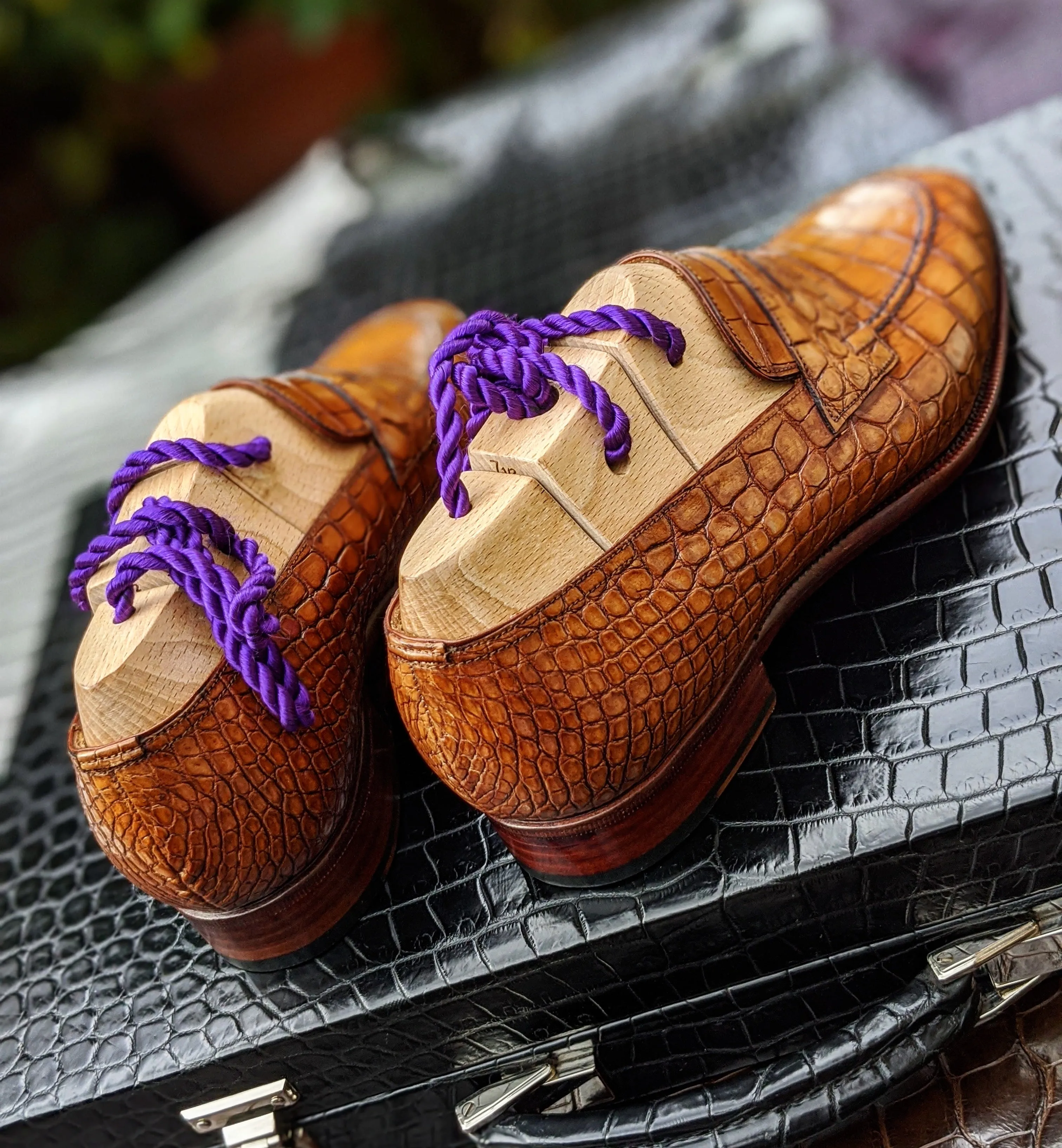 Ascot Sinatra - Tan Crocodile