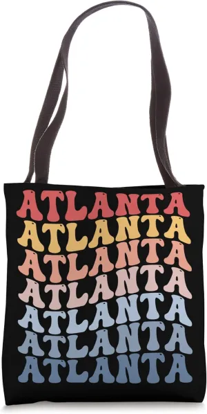 Atlanta Georgia Groovy Tote Bag