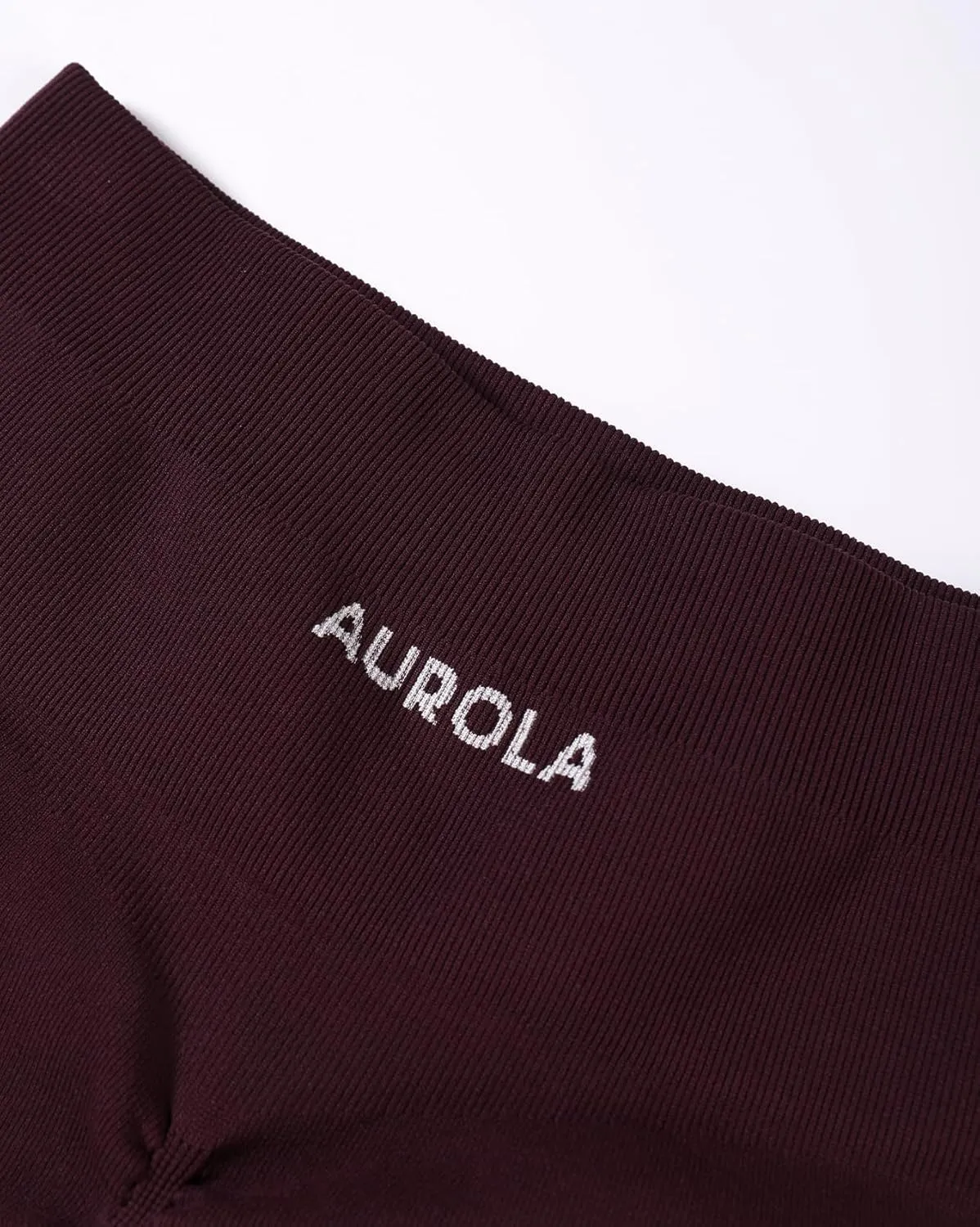 AUROLA Power Workout Shorts for Women Tummy Control Squat Proof Ribbed Thick Seamless Scrunch Active Short