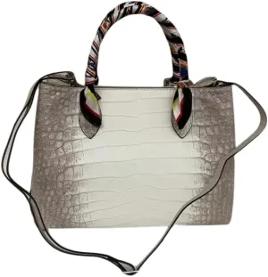 Authentic Crocodile Belly Skin OL Lady Large Working Purse Female Scarf Handbag Genuine Alligator Leather Women's Shoulder Bag