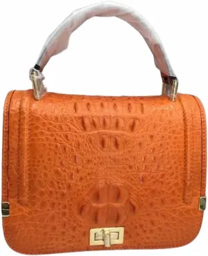 Authentic Crocodile Skin Female Flap Purse Genuine Alligator Leather Lady Small Handbag Women's Oblique Cross Shoulder Bag