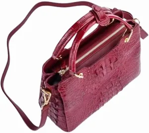 Authentic Real Alligator Leather Women's Handbag Genuine Exotic Crocodile Skin Lady Single Shoulder Bag Female Cross Bag