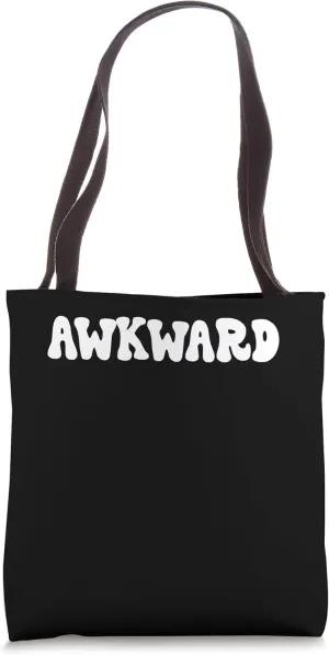 Awkward Retro Groovy Funny Sarcasm Tote Bag
