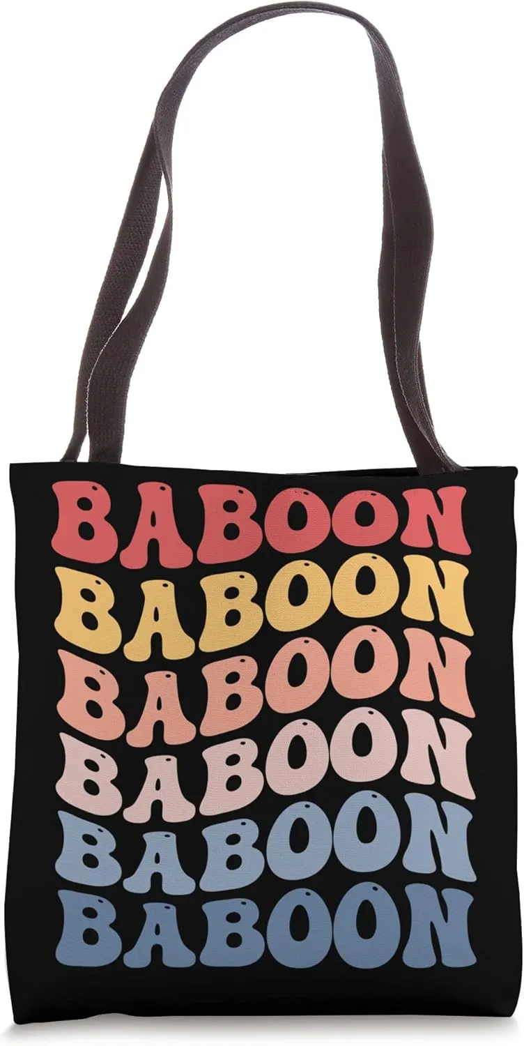 Baboon Groovy Tote Bag
